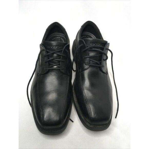 ROCKPORT Sherwood Bike Toe Oxford Leather Black Walkability Lightweight US10 main image 6